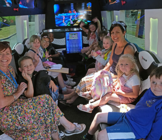 Walking bus pupils enjoy taste of luxury for end of term